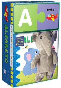 Alfabeto - Livro com pelúcia e quebra-cabeça