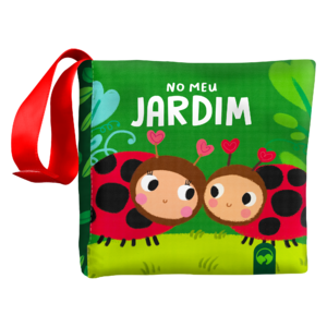 Bebê feliz - no meu jardim