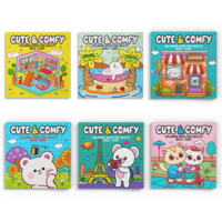 Coleção Cute & Comfy Extra - Kit com 6 Livros de Colorir Adulto