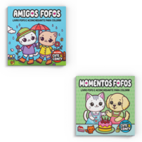 Coleção Cute & Comfy Colorir Fofo - Kit com 2 Livros de Colorir Adulto