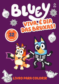 Bluey Eba, é Dia das Bruxas! Livro para Colorir