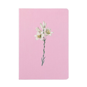 Livro Bloco de Anotações Lírios Rosa | Capa Brochura