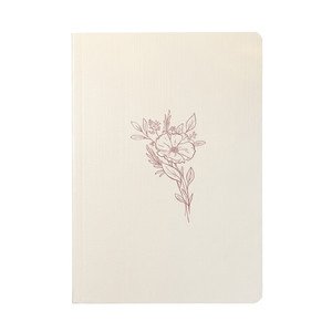 Livro Bloco de Anotações Flor | Capa Brochura