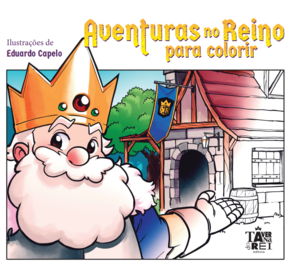 Aventuras no reino para colorir