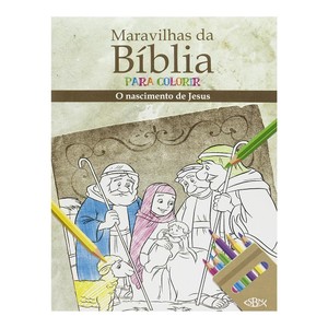 Maravilhas da bíblia para colorir: O nascimento de Jesus