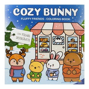 Fluffy Friends - Coloring Book: Cozy Bunny